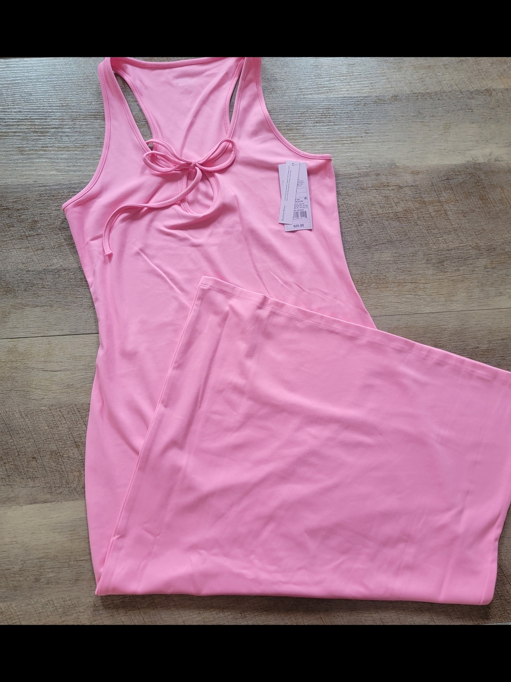 wild fable Pink Racerback  Maxi with Front Tie